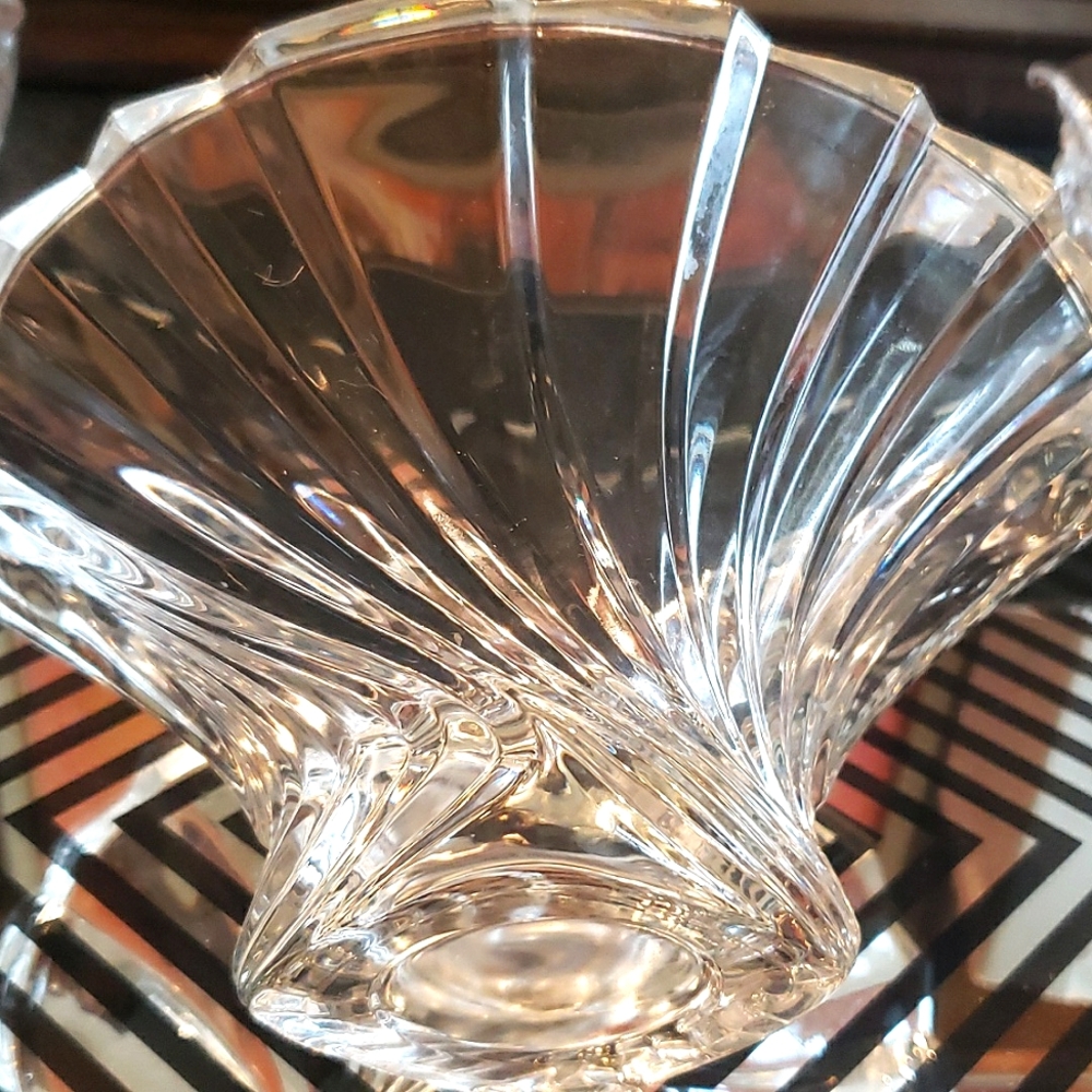 Mikasa Flores Flair Crystal Bowl / Vase 8,25 - Picture 4 of 4